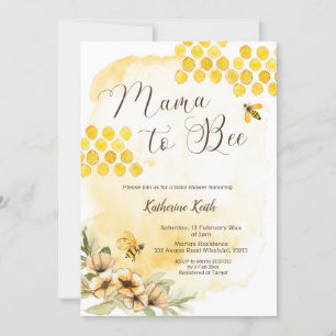 Mama to Bee Baby shower Invitation