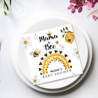 Mama to Bee Baby Shower Serviette