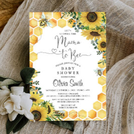 Mama to Bee Genre Neutre Baby shower Invitation