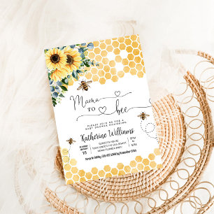 Mama To Bee Honey Bee Babyparty Einladung