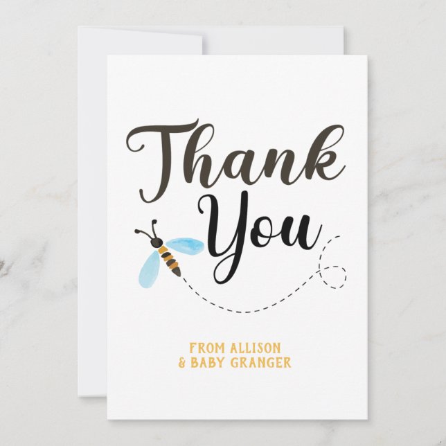 Mama to BEE Vielen Dank Dankeskarte (Vorderseite)