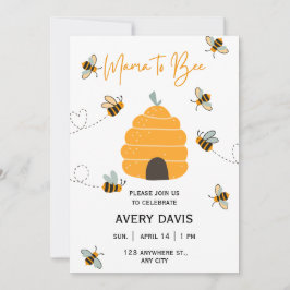 Mama to Bee Wildblume Baby Shower Einladung