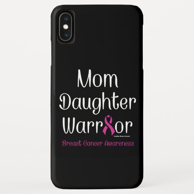 Mama-Tochter-Krieger...Brustkrebs Case-Mate iPhone Hülle (Rückseite)