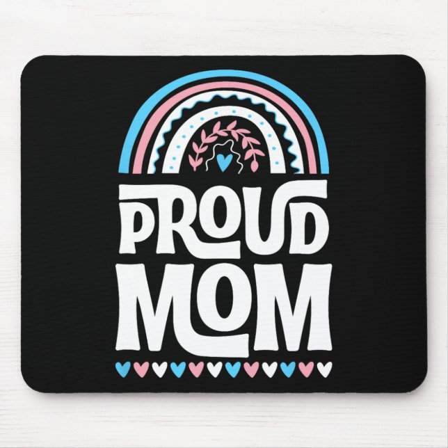 Mama Transgender Prilag Flag Mütter Tag Bohemisch Mousepad (Vorne)