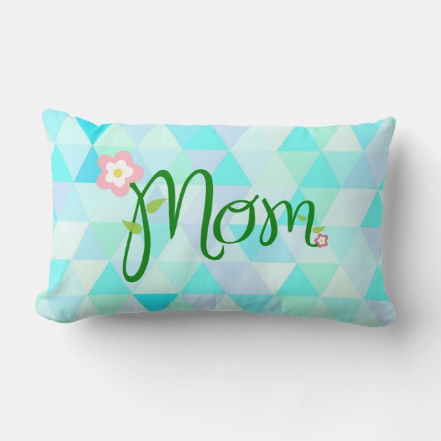 Mama Typografie gedruckt Throw Kissen (Vorderseite)
