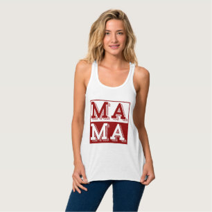 MAMA TYPOGRAPHY MOTHERS DAY GIFT TANK TOP