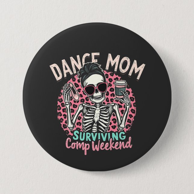 Mama überleben Comp Weekend Button (Vorderseite)