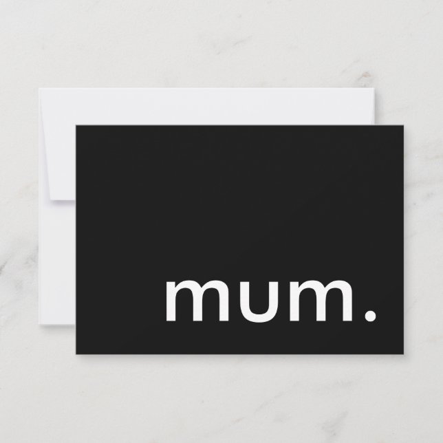 Mama. Überraschungs-Party Einladung (Vorderseite)