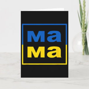 Mama Ukrainische Mutter Flagge der Ukraine Stolze Karte