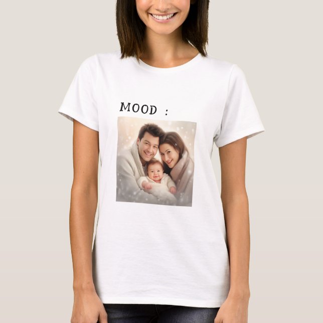 Mama, um Britin zu werden Wifey Modern Black Scrip T-Shirt (Vorderseite)