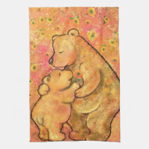 Mama und Baby Bear - Muttertag - Umarmung Geschirrtuch