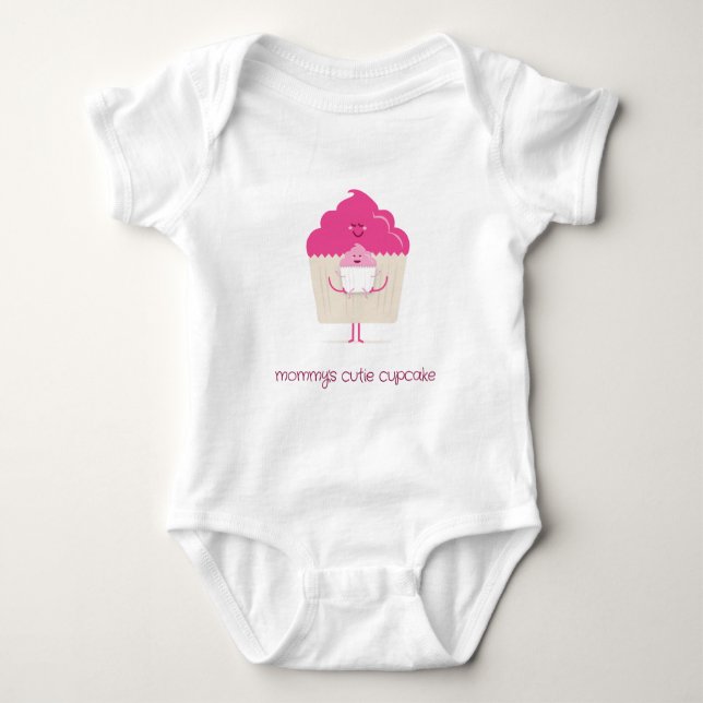 Mama und Baby Cupcake Strampler (Vorderseite)