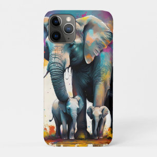 Mama und Baby Elefanten Farbschlauch, Case-Mate iPhone Hülle