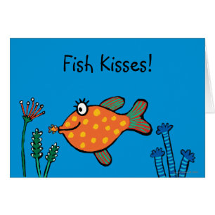 Mama-und Baby-Fisch-Küsse