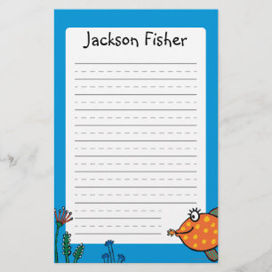 Mama-und Baby-Fisch-Küsse Briefpapier