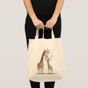 Mama und Baby-Giraffe Tragetasche