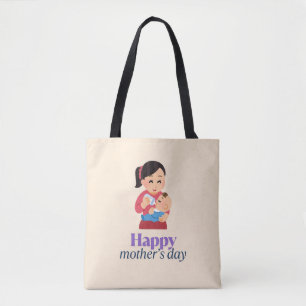 Mama und Baby, glücklicher Muttertag Tasche