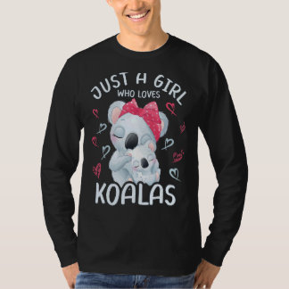 Mama und Baby Koala Nur ein Mädchen, das Koalas Li T-Shirt
