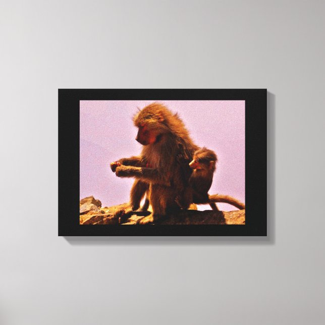 Mama und Baby Leinwanddruck (Vorderseite)