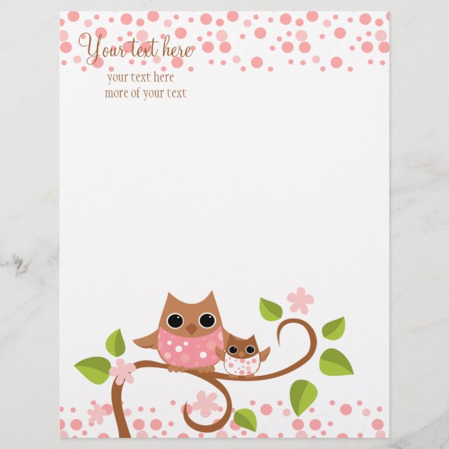 Mama und Baby Owl (Vorderseite)