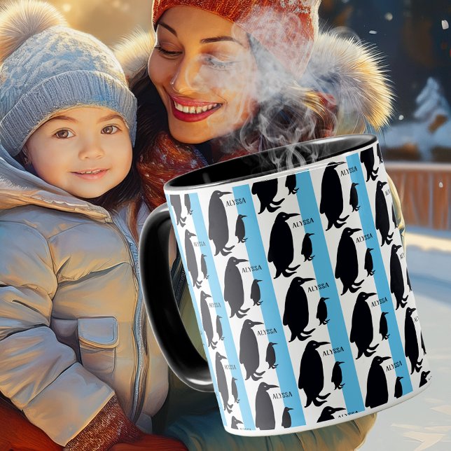 MAMA und Baby Penguin Tasse (Von Creator hochgeladen)