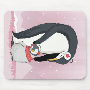 Mama und Baby Pinguin Geschenke für Baby Mousepad