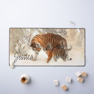 Mama und Baby Tiger Schreibtischunterlage