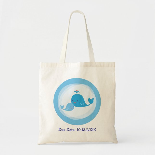 Mama-und Baby-Wal-Tasche Tragetasche (Vorne)