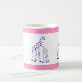 Mama- und Babygiraffe Kaffeetasse