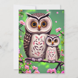 Mama und Babyschale Feiertagskarte