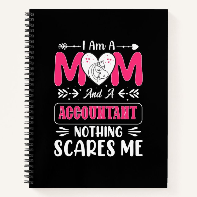 Mama und Buchhalter - nichts macht mich lustig Notizbuch (Vorderseite)