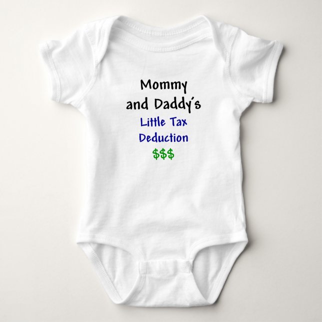 Mama und Daddys wenig Steuerabzug-Blau Baby Strampler (Vorderseite)