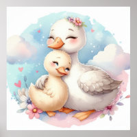 Mama und Gänse