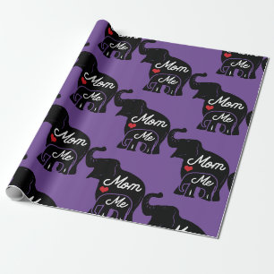 Mama und ich Elephant Wrapping Paper Geschenkpapier
