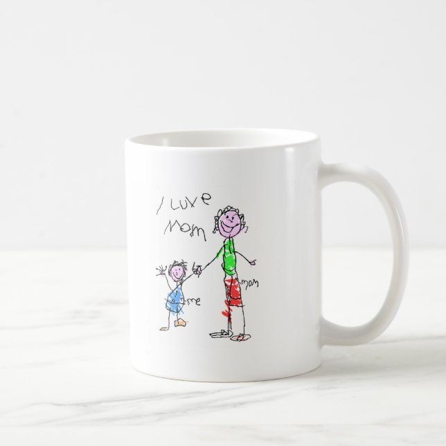 Mama und ich i-Liebe-Mama Kaffeetasse (Rechts)