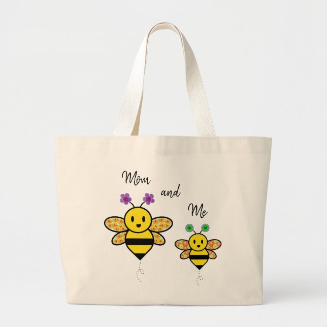 Mama und ich Whimsical Geo Form Baby Totbeutel Jumbo Stoffbeutel (Vorne)