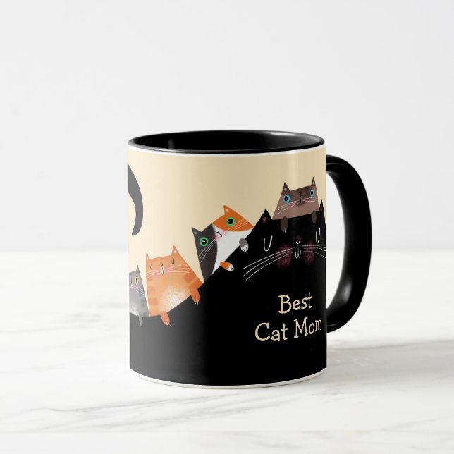 Mama und Kätzchen Tasse (VorderseiteRechts)