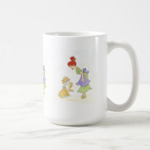 Mama und Katze mit Maus Knochen China Cup