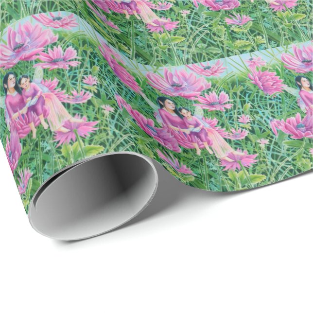 Mama und Kind Geschenkpapier (Rolleneckpunkt)