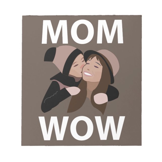 Mama und Mama von Kindern Notizblock (Vorderseite)