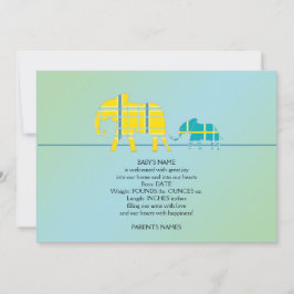 Mama und Me Blue Elephant Baby Ankündigung