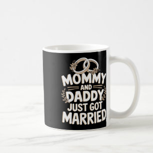 Mama und Papa Got gerade Verheiratet 1 Kaffeetasse
