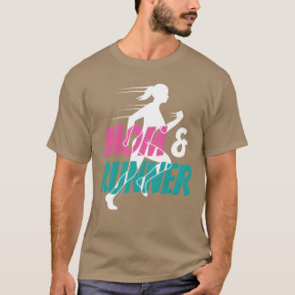 Mama und Runner-Joggen laufen Mutter lustig T-Shirt