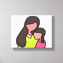 Mama und Tochter-Leinwand Leinwanddruck
