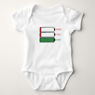 Mama und Vater Baby Strampler