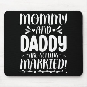 Mama und Vater der Zukunft von Braut und Baum werd Mousepad