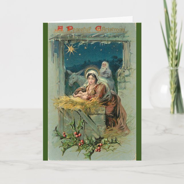 Mama und Vater Feiertagskarte (Vorderseite)