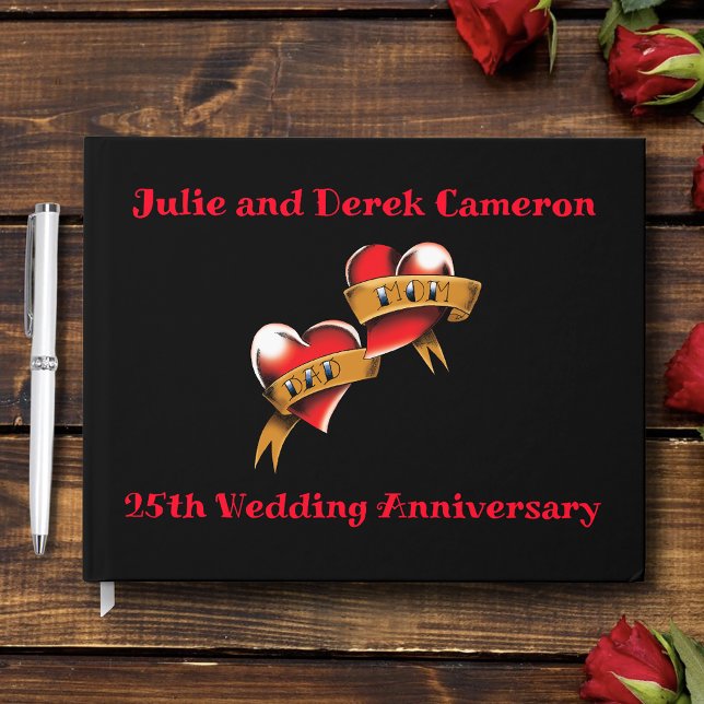 Mama und Vater Party zum Jahrestag Gästebuch (Von Creator hochgeladen)