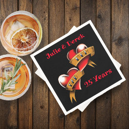 Mama und Vater Party zum Jahrestag Serviette