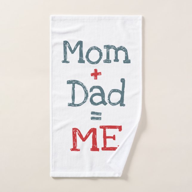 Mama und Vater sind Ich Badhandtuch Set (Handtuch)